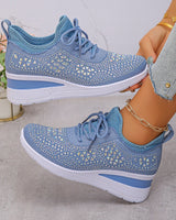 Luriya - Funkelnde Strass-Schuhe in Blau