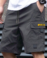Cassian - Leichte Cargoshorts in Grau