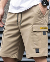 Cassian - Leichte Cargoshorts in Beige
