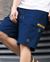 Cassian - Leichte Cargoshorts in Blau