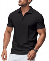 Quinlan - Modern Fit Poloshirt in Schwarz