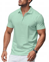 Quinlan - Modern Fit Poloshirt in Hellgrün