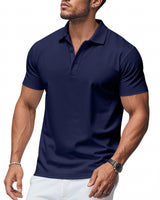 Quinlan - Modern Fit Poloshirt in Marineblau