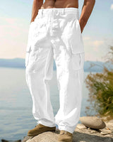 David | Vielseitige Cargo-Sommerhose in Weiß