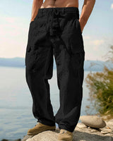 David | Vielseitige Cargo-Sommerhose in Schwarz
