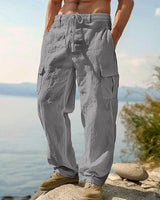 David | Vielseitige Cargo-Sommerhose in Grau