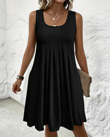 Fiorela – Ärmelloses Midikleid in Schwarz