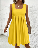 Fiorela – Ärmelloses Midikleid in Gelb