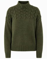 Jimmima – Gestrickter Rollkragen Pullover in Dunkelgrün
