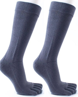 Steffen | Herren Trachtensocken mit Zehen in Dunkelgrau