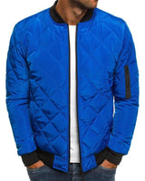 Steppjacke Herren Bomber mit Reißverschluss in Blau
