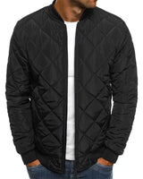 Steppjacke Herren Bomber mit Reißverschluss in Schwarz