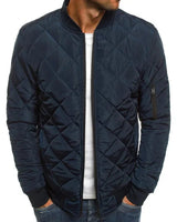 Steppjacke Herren Bomber mit Reißverschluss in Marineblau