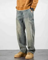 Stonewashed Jeans Herren in Wüstensand