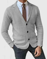 Strickblazer Für Herren in Hellgrau