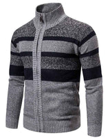 Strickjacke Slim Fit Herren in Hellgrau