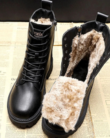 Susanne | Damen Schwarze Winter Stiefeletten Mit Weicher Fütterung Und Komfort Sohle in Schwarz