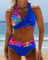 Zelda | Überkreuz Bikini-Set in Blau