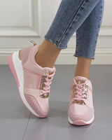 Tamara | Damen Komfort Sneaker mit Schnürung in Rosa