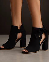 Ekanthi - Elegante Sandale Mit Absatz in Schwarz