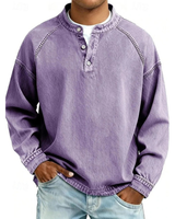 Thomas | Herren Retro Pullover Langarm in Lila