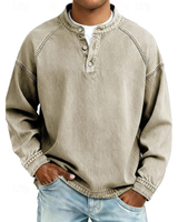 Thomas | Herren Retro Pullover Langarm in Khaki