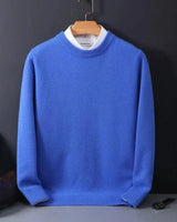 Thomas – Mühelos stilvoller Pullover mit geometrischem Muster in Blau