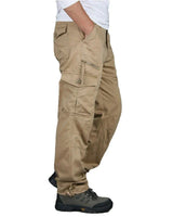 Tobias | Herren Cargohose Arbeitshose mit Seitentaschen in Khaki