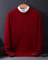 Thomas – Mühelos stilvoller Pullover mit geometrischem Muster in Rot
