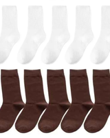 Torsten | Herren Oktoberfest Trachtensocken Freizeit in 5 Weiß + 5 Braun