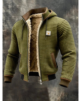 Traeger | Herren Winterjacke mit Kapuze in Olivgrün