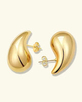 Tropfen Ohrringe Gold in Gold