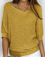 Louisa | Eleganter Pullover in Gelb