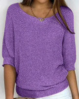 Louisa | Eleganter Pullover in Viola