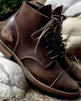 Hanzo - Traditionelle Herren-Schnürstiefel in Dunkelbraun