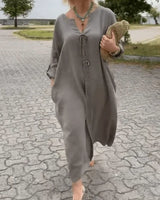 Kharen - Zeitloses Tunika-Kleid in Grau
