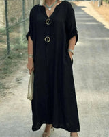 Kharen - Zeitloses Tunika-Kleid in Schwarz (Fast ausverkauft)