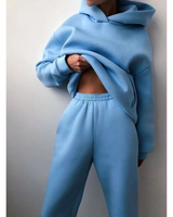 Ursula | Damen Jogginganzug mit Oversized Hoodie und Jogginghose in Blau