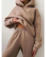 Ursula | Damen Jogginganzug mit Oversized Hoodie und Jogginghose in Braun