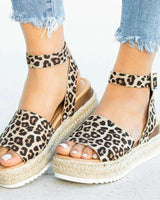 Ursula | Damen Plateau Keilsandaletten mit Espadrille Sohle in Beige