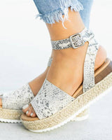Ursula | Damen Plateau Keilsandaletten mit Espadrille Sohle in Silber