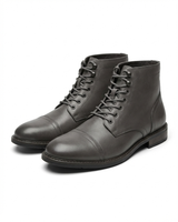 Andersan – Lederstiefel mit Schnürung in Schwarz