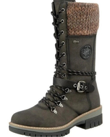 Valeria | Damen Orthopädische Stiefel Mit wasserdichte Design, Weichem Schaft Und Schnalle in Grün