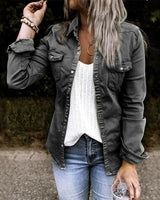 Kiara | Denim Jacket in Schwarz