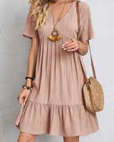 Bora | Figurschmeichelndes Sommerkleid in Rosa