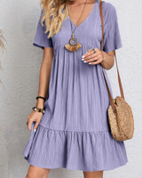 Bora | Figurschmeichelndes Sommerkleid in Lila