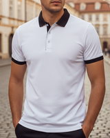 Lennart | Herren Kurzarm Poloshirt Regular Fit in Weiß