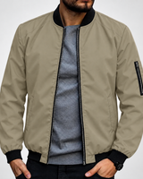 Waldo | Herren Bomberjacke Langarm für den Übergang in Khaki