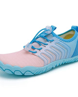 Wasserschuhe Herren mit Schnellverschluss und Profilsohle in Hellblau