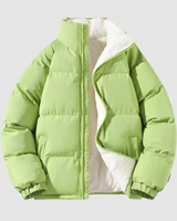 Wilhelmine | Damen Pufferjacke mit Kapuze, Weiche Fleece Fütterung und Komfort Design in Grün